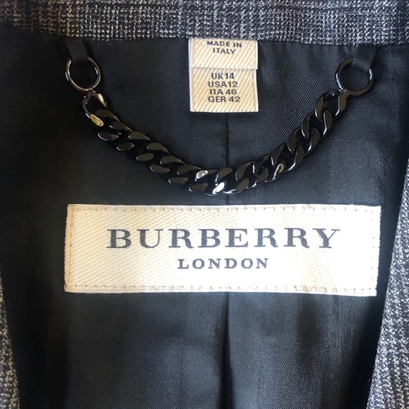 Auth Burberry London Worchester Glen Check Blazer - Picture 4 of 9